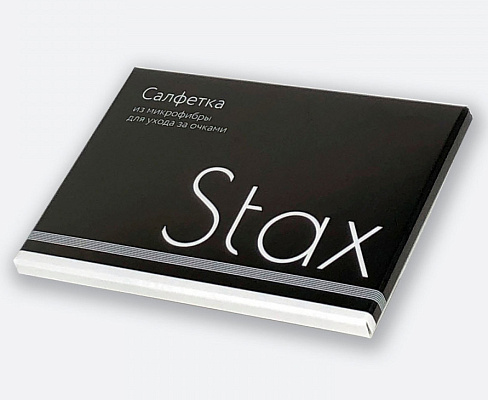 Stax салфетка для ухода за очками 19х19см
